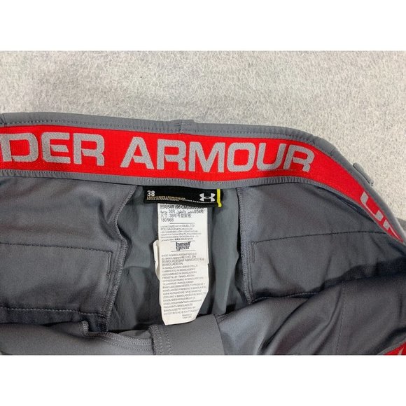 Under Armour 100% Polyester Chino Shorts (Men's 38) Gray - Picture 3 of 11